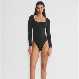 Aritzia Babaton Original Contour Squareneck Thong Bodysuit